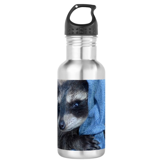 Waschbär Stainless Steel Water Bottle (Front)