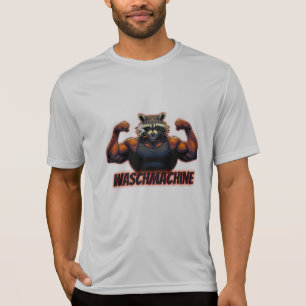 Waschmachine – Strong Raccoon Gym Design T-Shirt