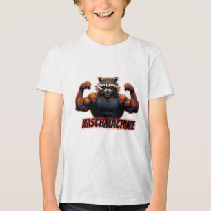 Waschmachine – Strong Raccoon Gym Design Tri-Blend Shirt
