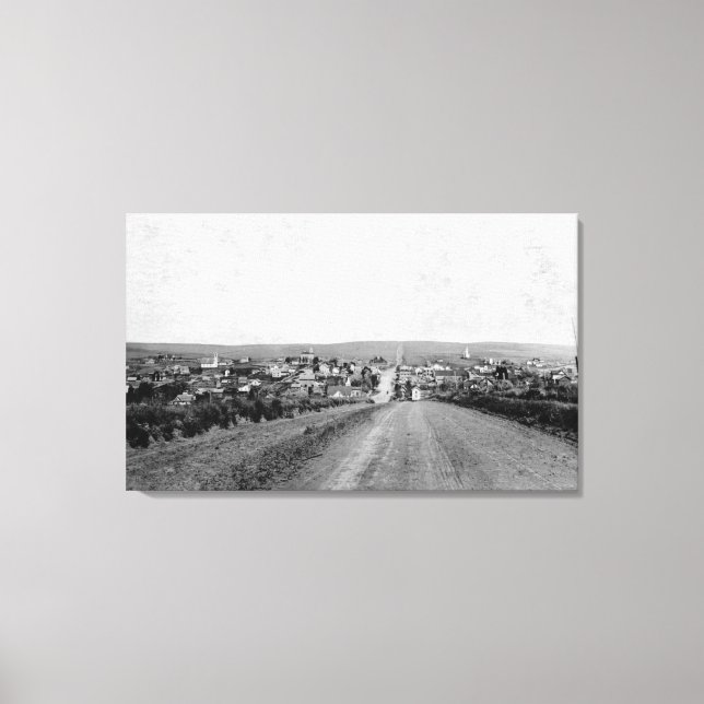 Wasco, Oregon Birds Eye View Photograph Canvas Print (Front)