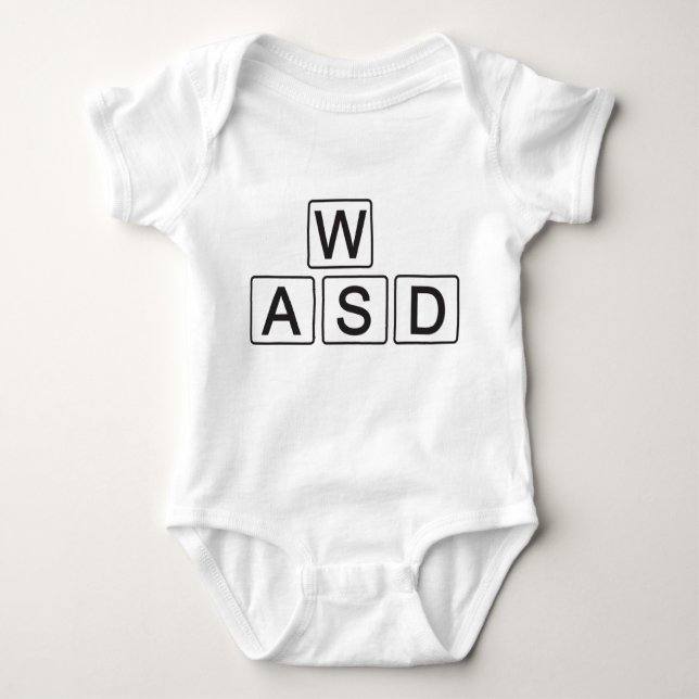 WASD Early Learning Baby Bodysuit (Front)