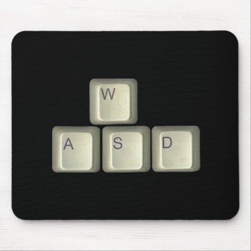 WASD Keys Mouse Pad
