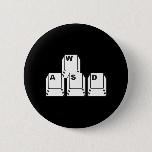 WASD PINBACK BUTTON (Front)