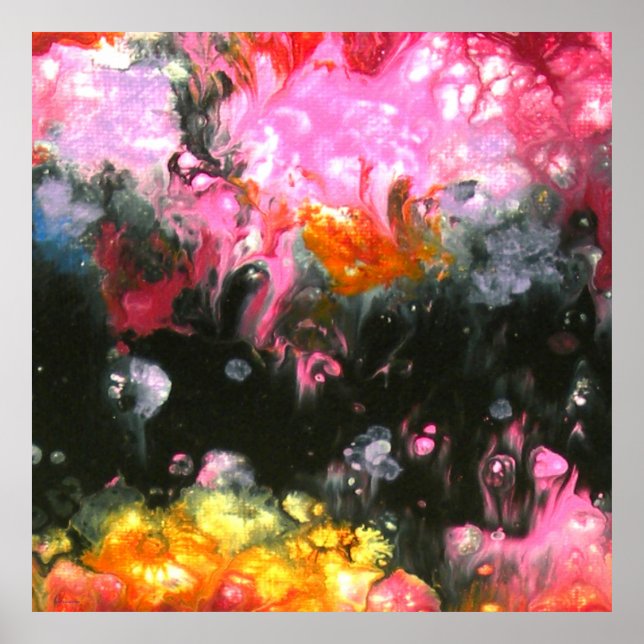 "Wash #3", abstract, psychedelic Poster (Front)