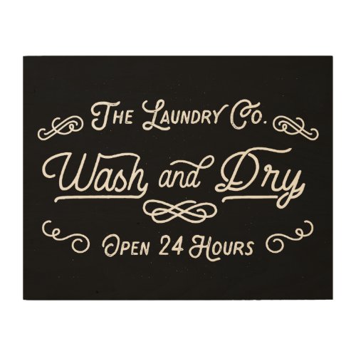 Wash and Dry Laundry Vintage Sign