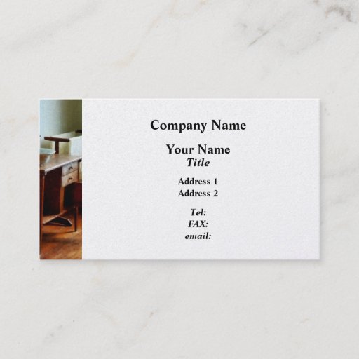 Customizable Wash Basin and Towel - Platinum Business Card