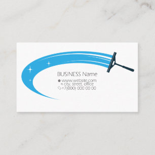 Wash cleaning with tool business card