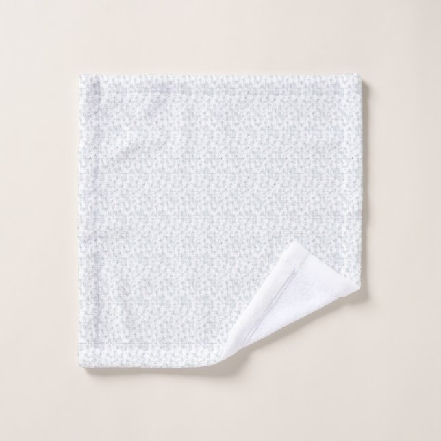 Wash Cloth Gray Pattern Spa Towel Bath Gift (Wash Cloth)