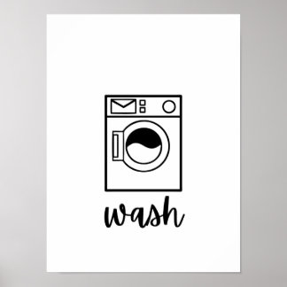 Wash dry fold repeat posters
