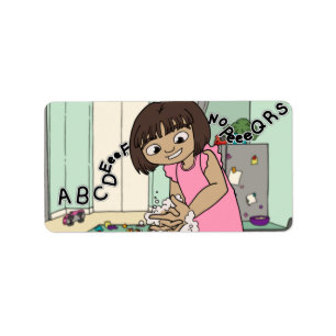 Wash Hands Label