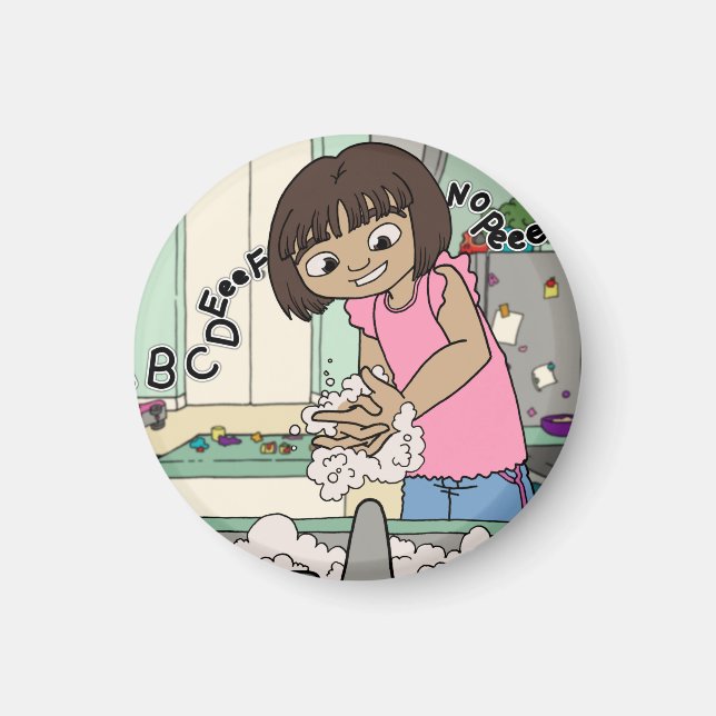 Wash Hands Magnet (Front)