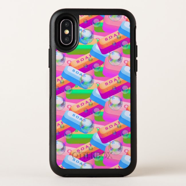 Wash Hands Soap Colorful OtterBox iPhone X Case