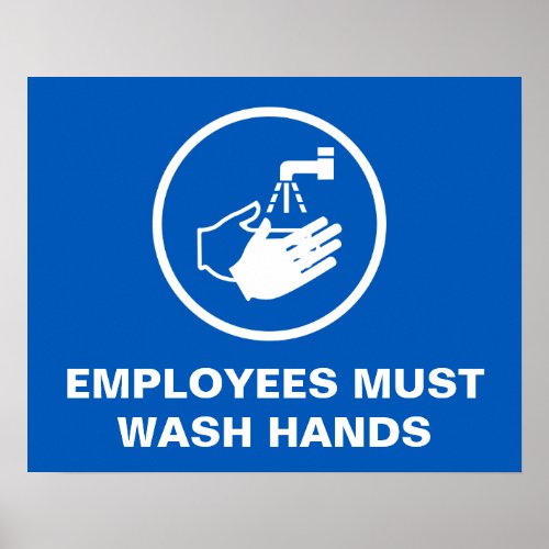 Wash Hands Symbol Poster
