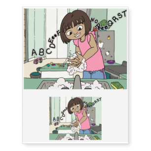 Wash Hands Temporary Tattoos
