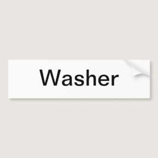 Wash Machine Sign/ Bumper Sticker