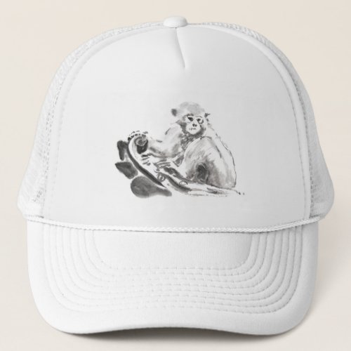 Wash Painting Monkey Year Zodiac Birthday Hat