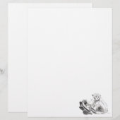 Wash Painting Monkey Year Zodiac Letterhead (Front/Back)