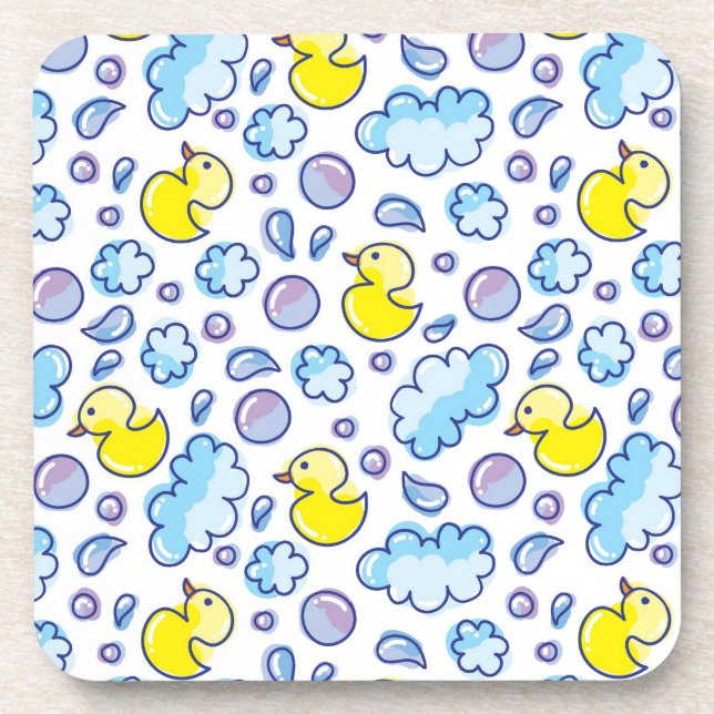 wash pattern beverage coaster (Front)