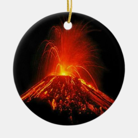 Wash Volcano 1.png Ceramic Ornament