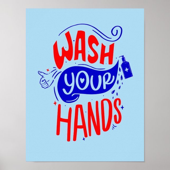 Wash Your Hands 2020 Bathroom Hygiene Sign (Front)
