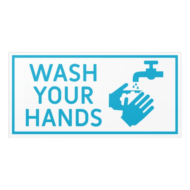 WASH YOUR HANDS DOOR SIGN (Classic Front)
