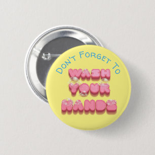 Wash your hands funny soap hygiene safety reminder button