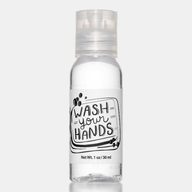 Wash your hands hand sanitizer (Front)