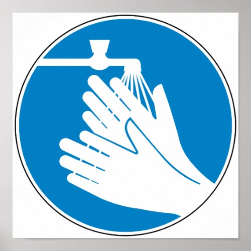 Wash Your Hands Health and Safety Hygiene Poster