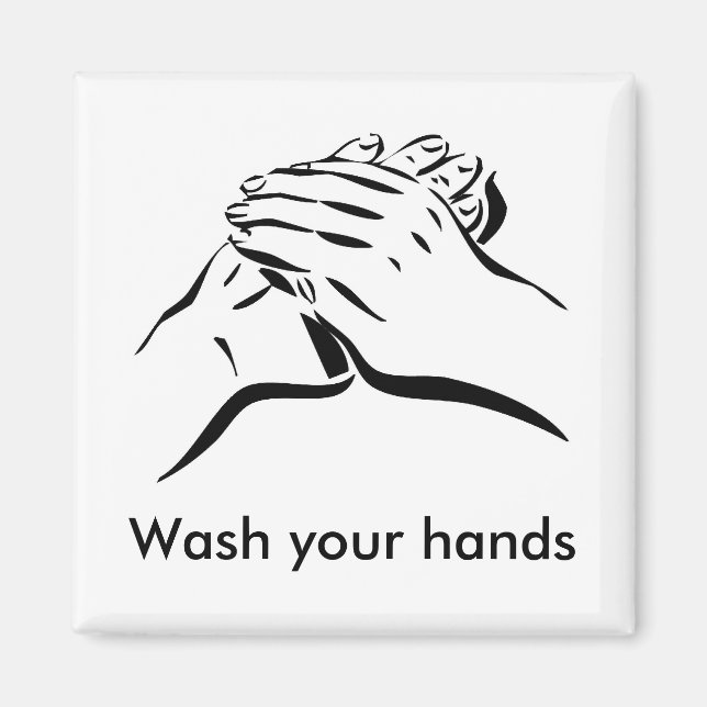 Wash your hands magnet (Front)