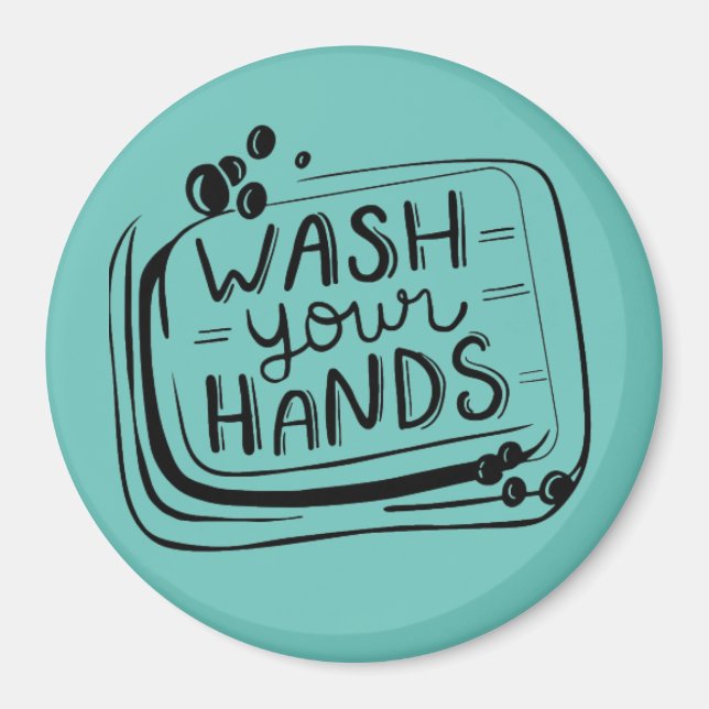 Wash Your Hands Magnet (Front)
