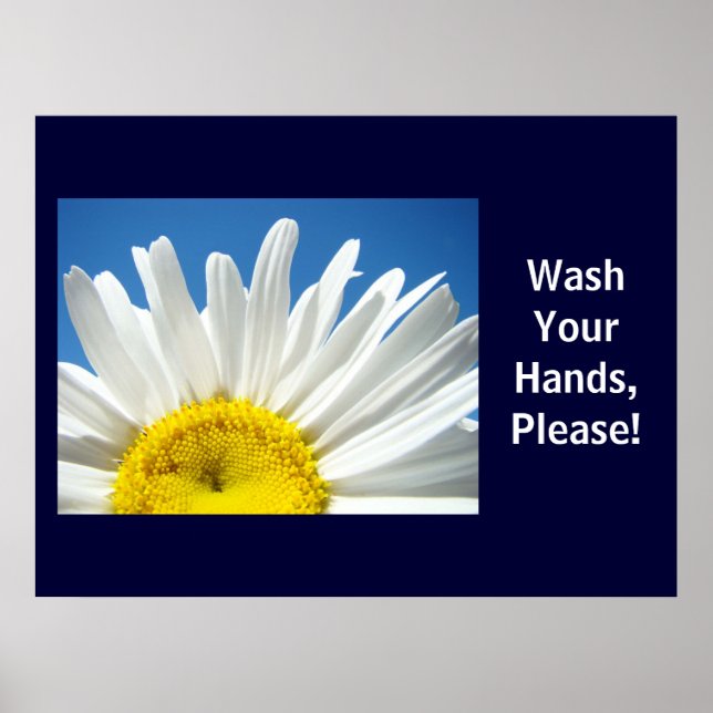 Wash Your Hands Please! Health School poster (Front)