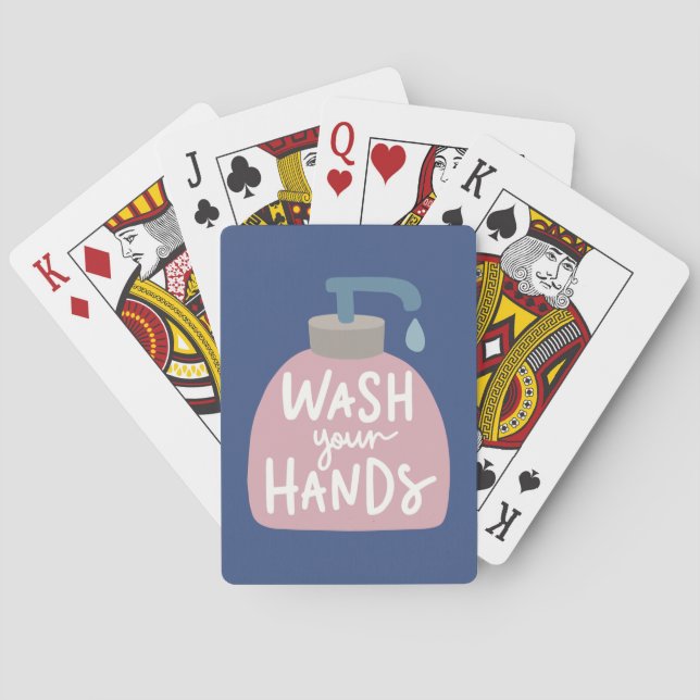 Wash Your Hands Poker Cards (Back)