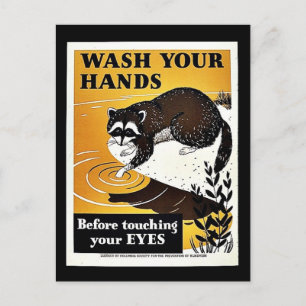Wash Your Hands Postcard