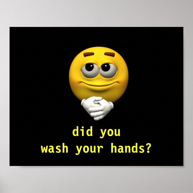 Wash your Hands Poster (Front)