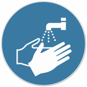 Wash your Hands Sign Sticker