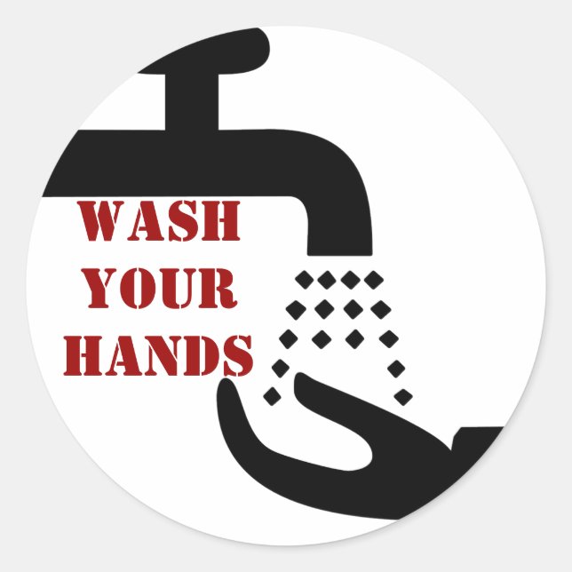 Wash Your Hands Stickers (Front)