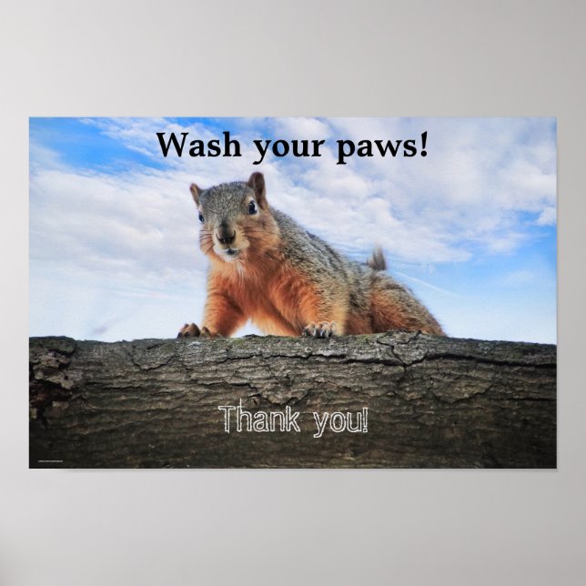 Wash Your Paws Poster (Front)