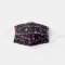 Washable Cute Purple and Black Dog Paw Print
