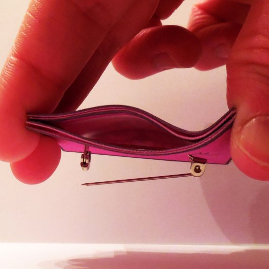 Washable Fabric Brooch Create Your Own Lapel Pin (Top)