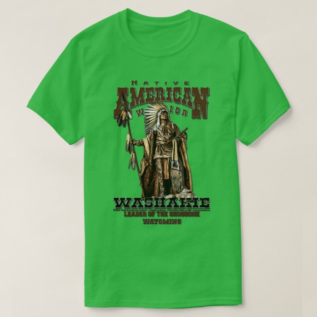 Washakie Shoshone warrior T-Shirt (Design Front)
