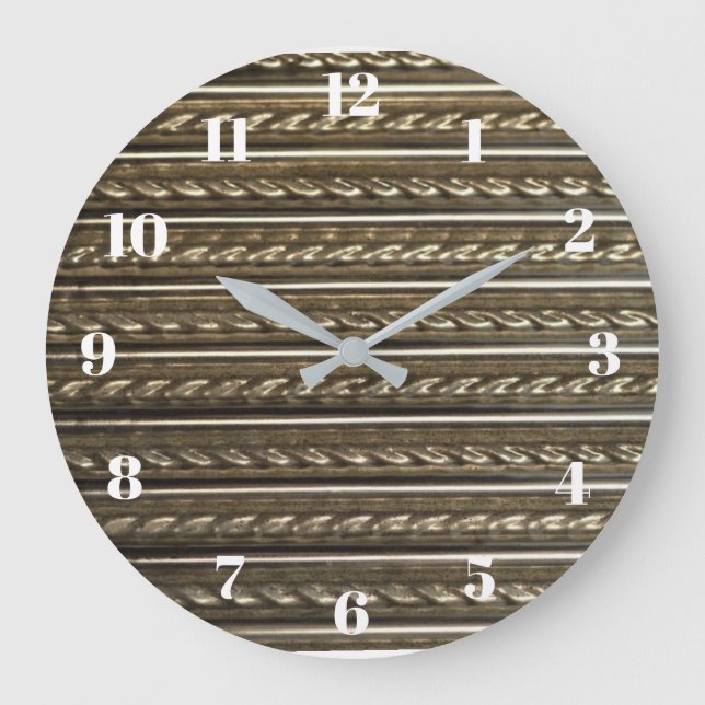 Washboard Laundry Room Large Clock (Front)