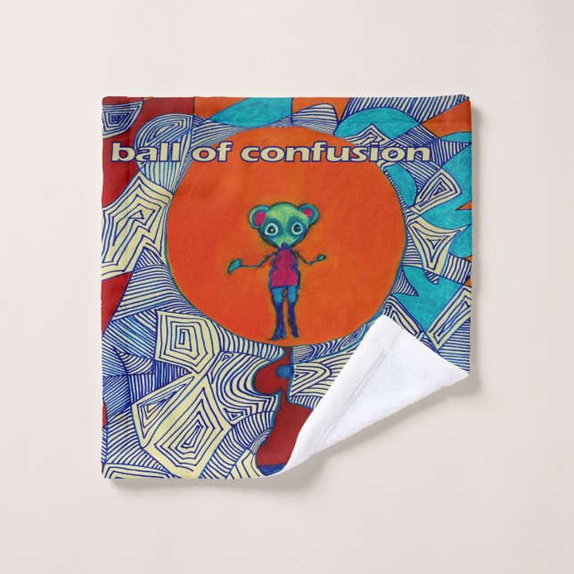 Washcloth with Ball of Confusion (Wash Cloth)