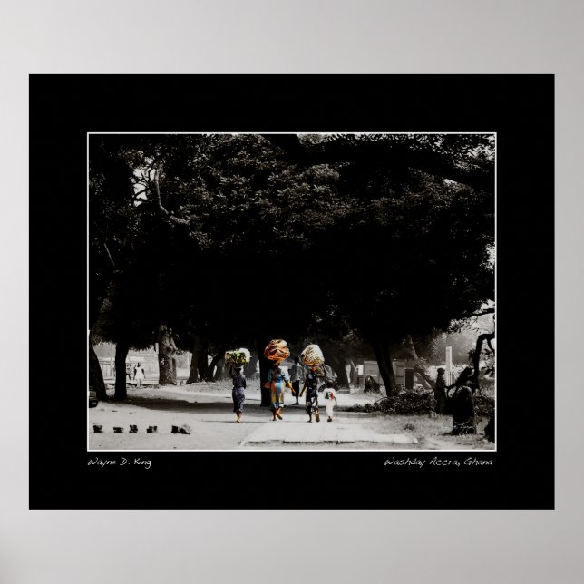 Washday in Accra Ghana Poster (Front)