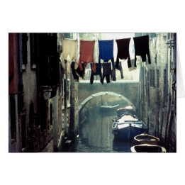 Washday in Venice Italy Cards