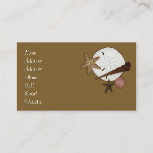 Washed Ashore Profile Card Business Card Templates