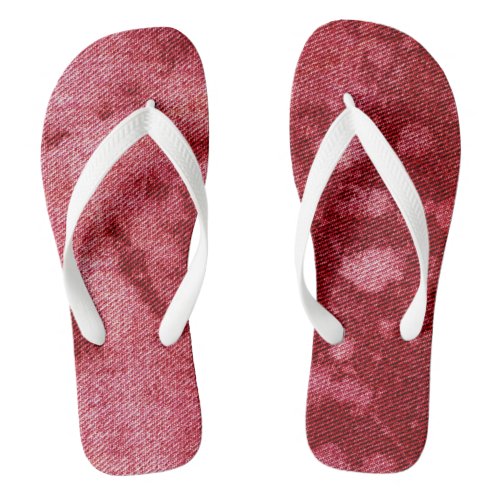 Washed Denim Design 10  Emporio Moffa Flip Flops