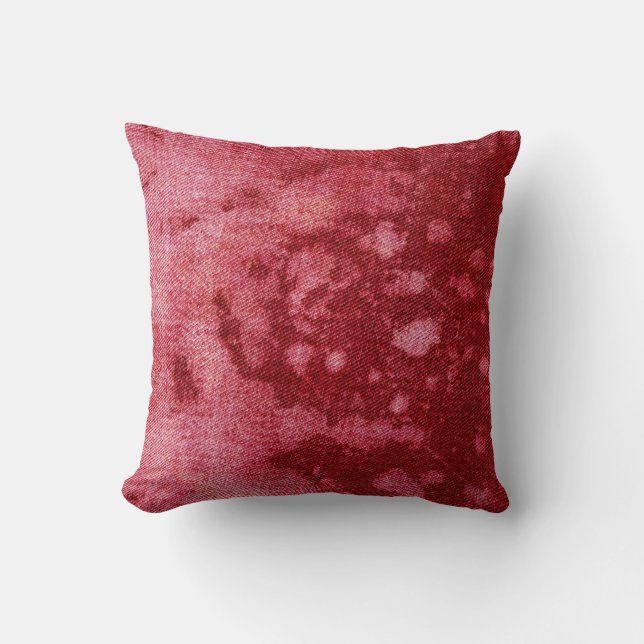 Washed Denim Design #10 @ Emporio Moffa Throw Pillow (Front)