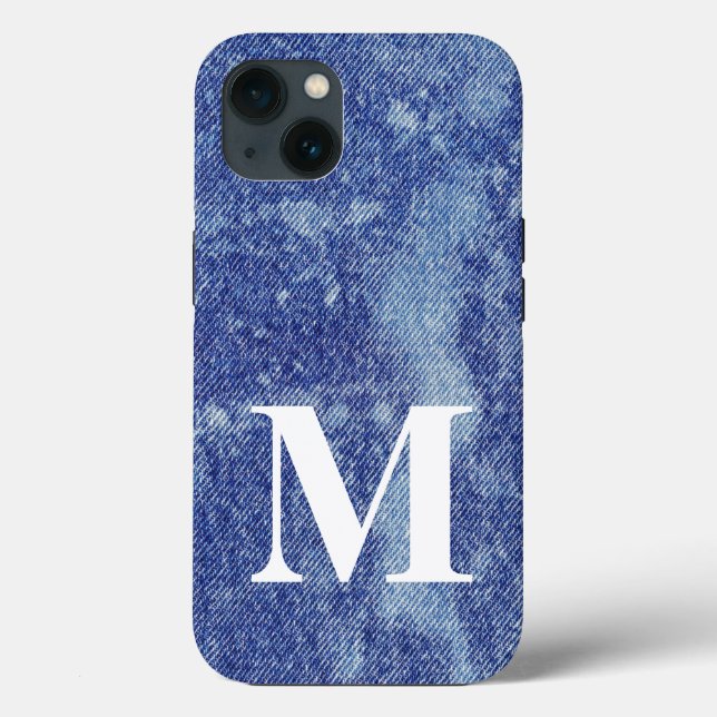 Washed Denim Design #12 @ Emporio Moffa Case-Mate iPhone Case (Back)