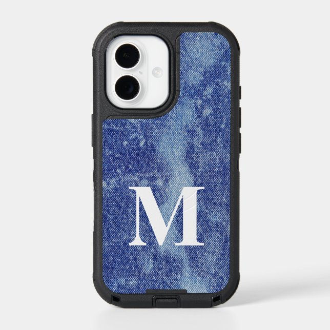 Washed Denim Design #12 @ Emporio Moffa Otterbox iPhone Case (Back)