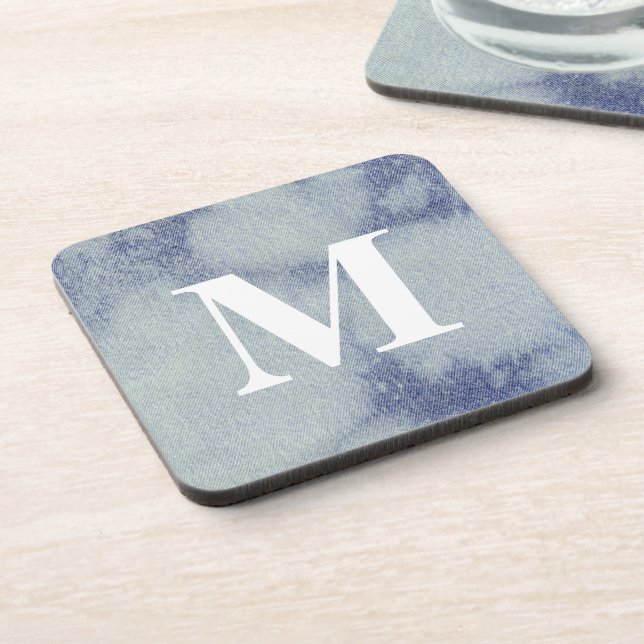 Washed Denim Design #1 @ Emporio Moffa Beverage Coaster (Left Side)